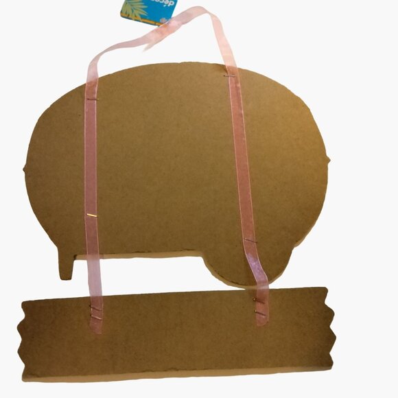 Retro Camper Welcome Sign Pink Flamingo Flip Flops Tropical tiki Coastal - Picture 5 of 5